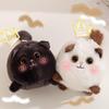 Adorable Cat Keychain Toy With Moving Tail Soft And Short Plush