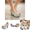 Elegant New Fashion Women's Heels With Bowknot Peep Toe For Princess Lolita Look Size 35-43