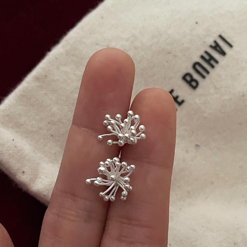 Exquisite Retro Hong Kong Firework Stud Earrings: Stylish, Trendy, and Versatile Accessories for Women