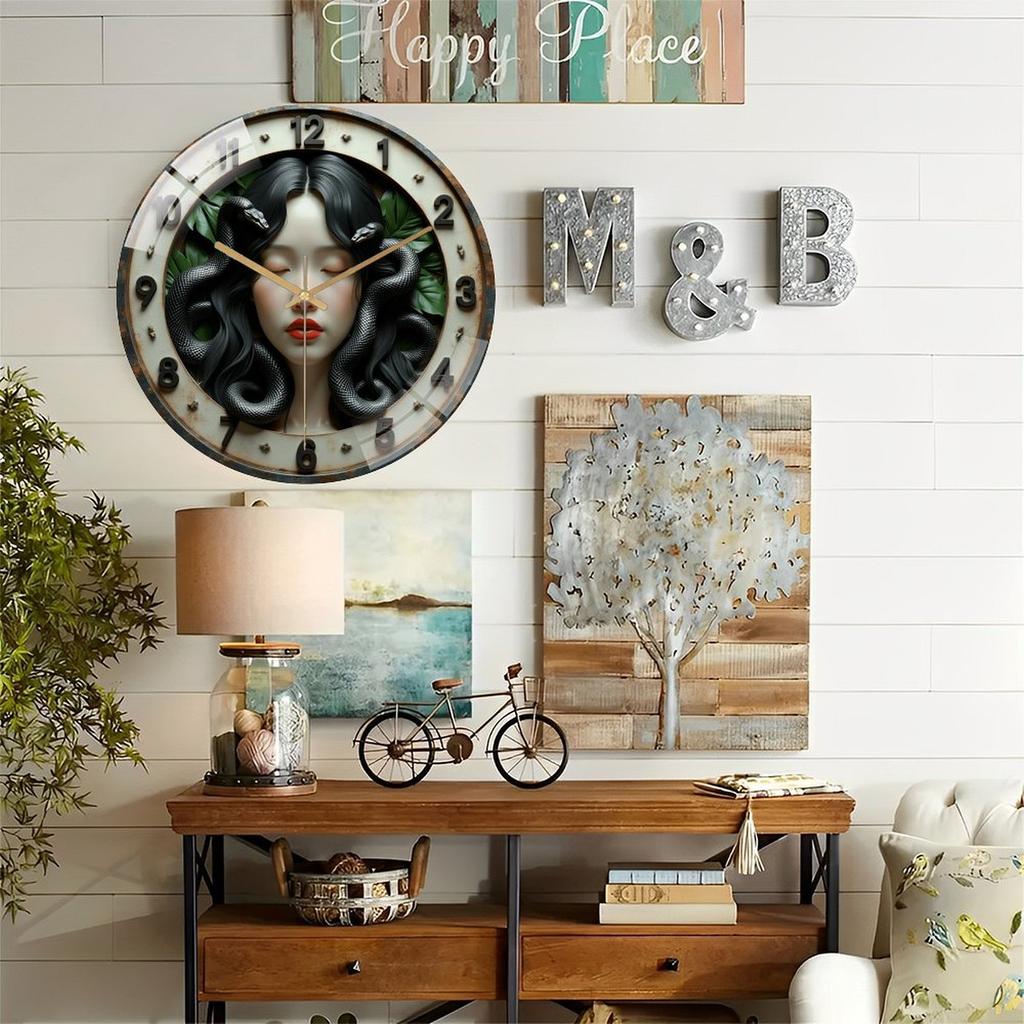 30cm Diameter Glass Wall Clock that Can Withstand the Demands of Daily Life