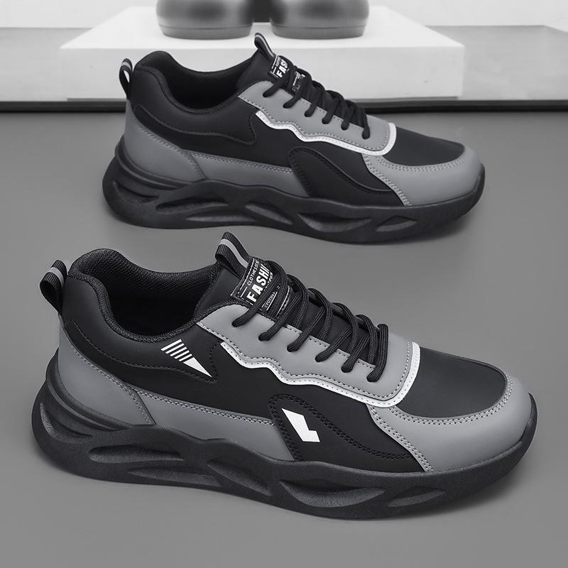 Men's Anti-Slip Breathable Sneakers, Wear-Resistant, Thick-Soled Casual Dad Shoes, Spring 2025 Collection