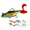 Momeală moale Naluci de pescuit Paddle Tail Jig Head Articole de pescuit Bunuri pentru biban