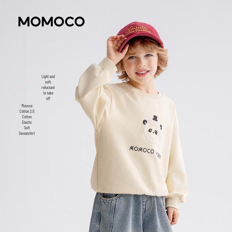 MOMOCO Girls 2026 Spring Round Neck Sweatshirt 120