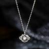 925 Sterling Silver Women's Luxury Planet Necklace - Modern Clavicle Chain, New for 2025