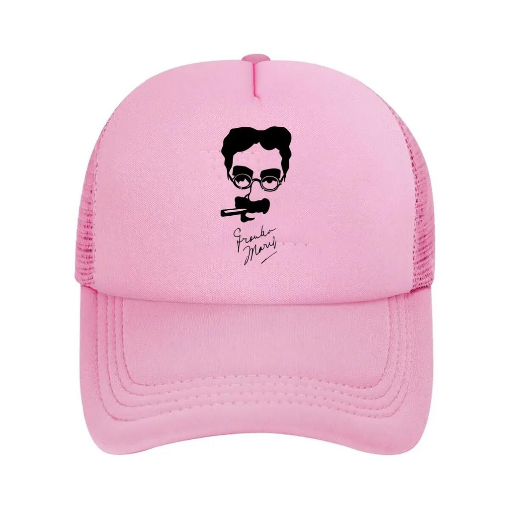 Silhouette Portrait of Grandpa Marv Mesh Baseball Cap
