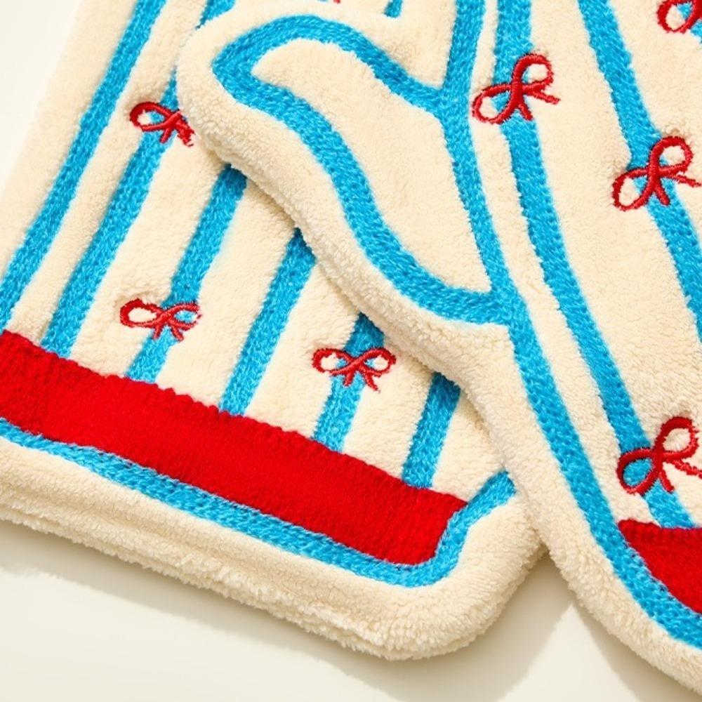 Comfortable Coral Fleece Hand Towel Soft Hand-Wiping Towel Daily Use Absorbent Towel Daily Use