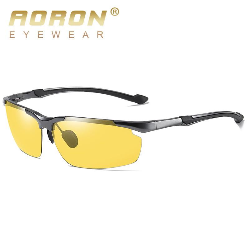 Aolong Aluminum Magnesium Polarized Cycling Sunglasses Photochromic Lens Driving Outdoor Sports UV400