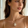 Summer Ocean Resort Seashell Pearl Pendant Necklace - High-End Luxury for Women