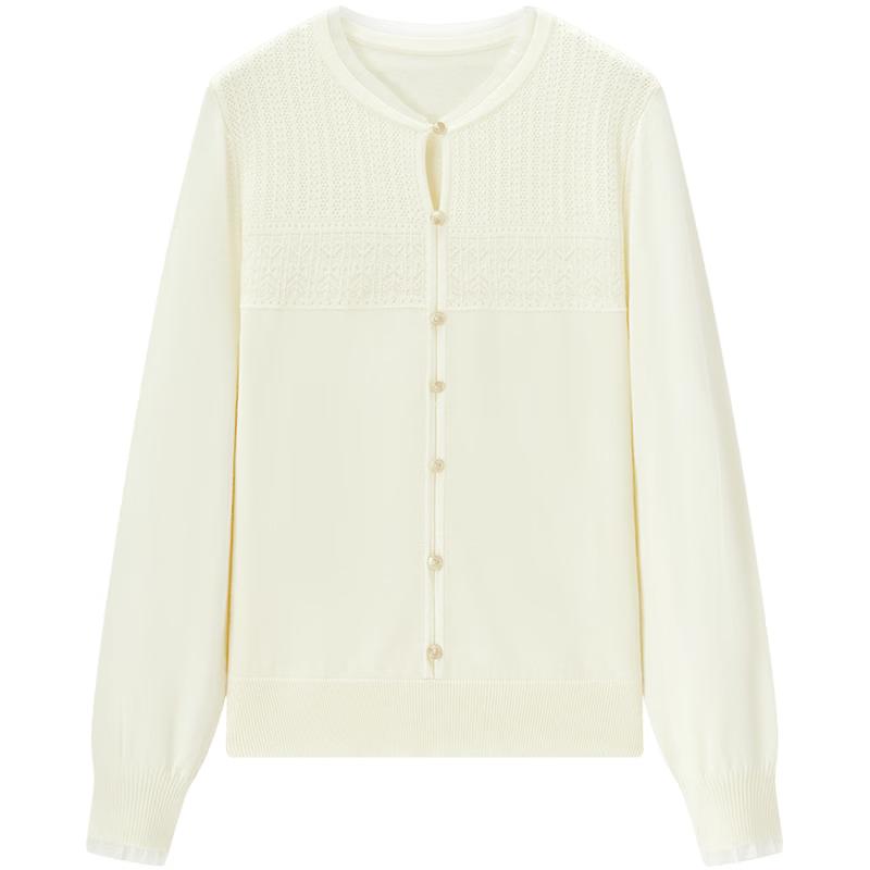 

Women s Elegant Long-Sleeve Knitted Shirt M