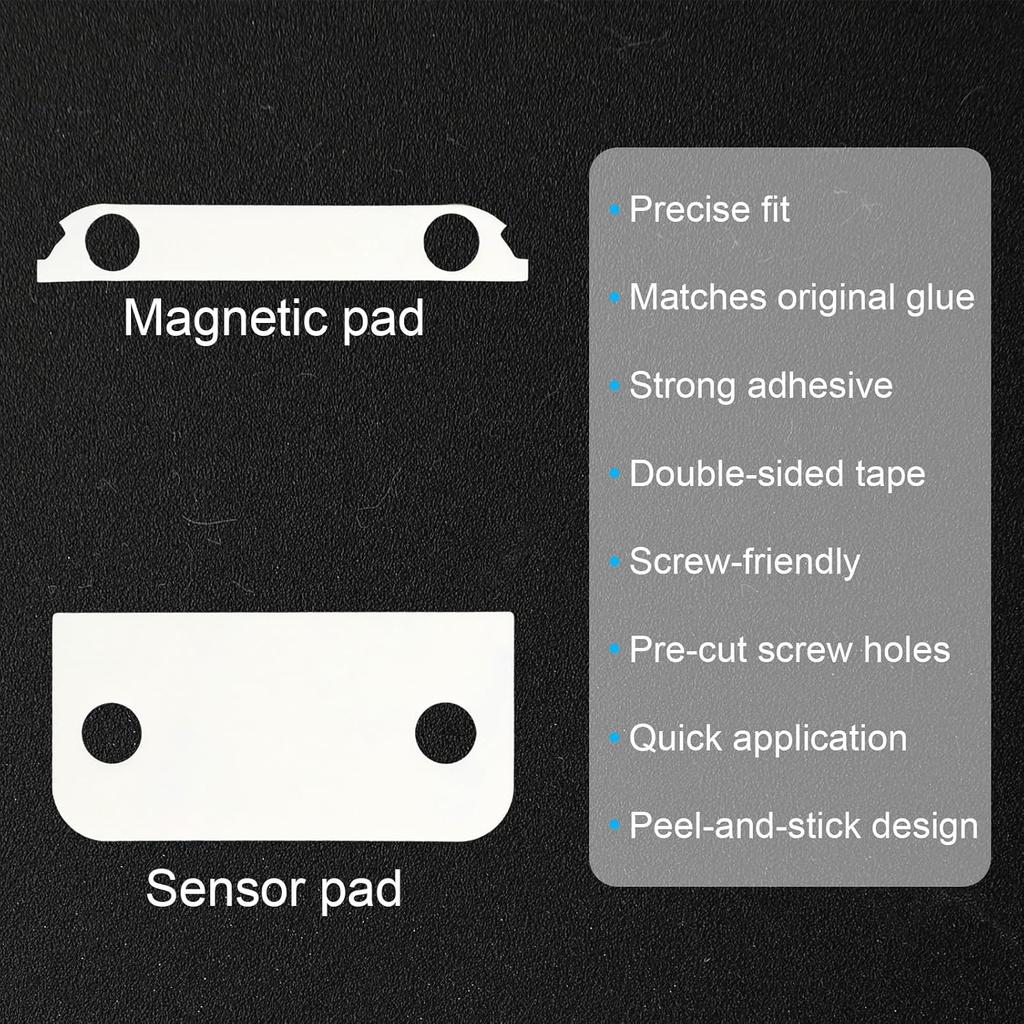 40pcs Adhesive Replacement Tapes for Ring Alarm Contact Sensor 2nd Gen, Premium 20 Sensor Pads & 20 Magnetic Pads Strong Double-Sided Sticky Strips