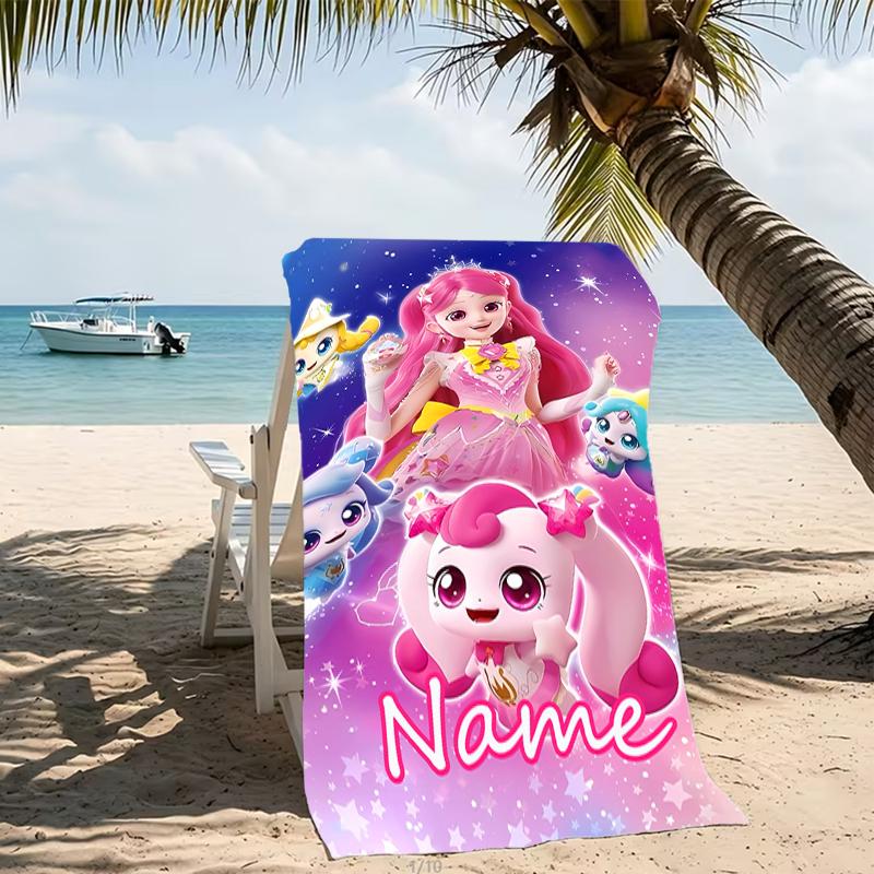 Customizable personalized beach towels Catch! Teenieping themed designs.Suitable for the beach, yoga, sports;ideal as beach accessories