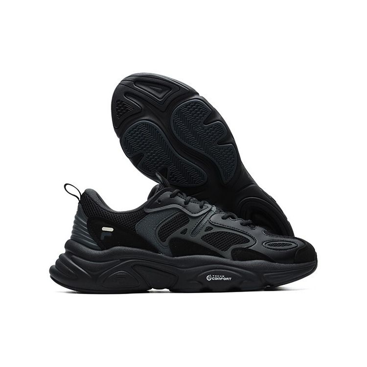 Fila Mars 2 Trendy Comfortable Low-Top Dad Shoes Men Sneaker Black Gray F12M124156FBD