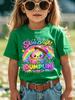 Rainbow Glitter Cute Dumpling Slogan Print Family Matching Cotton Tees Short Sleeve Tops For Mom Dad Boys Girls Daily Wear