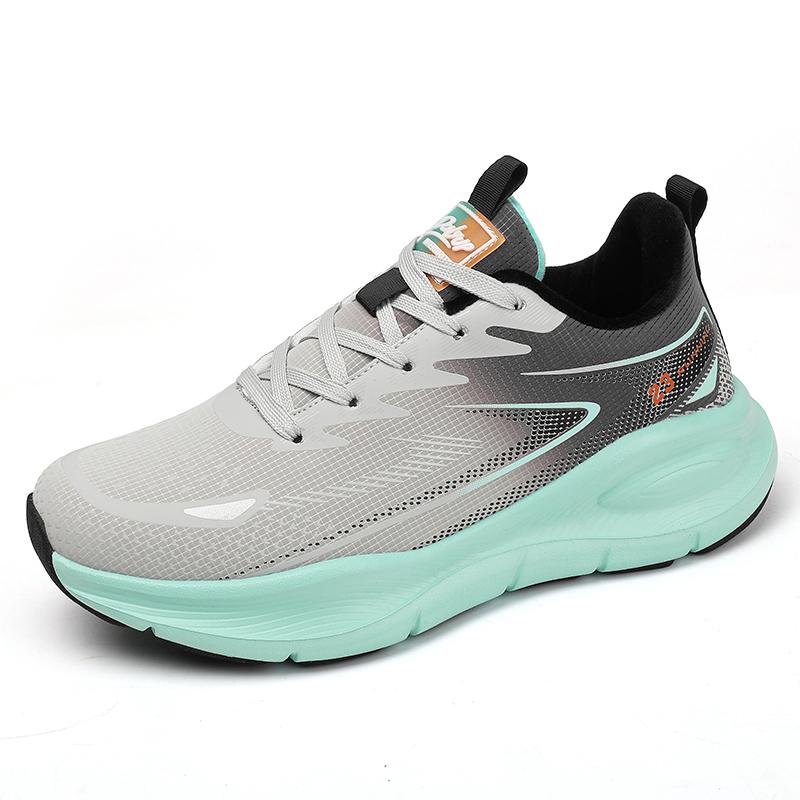 Mens Running Shoes 2026 New Mesh Breathable Comfortable Sports Shoes Trendy Casual Flat Lace-up Sneakers for Men