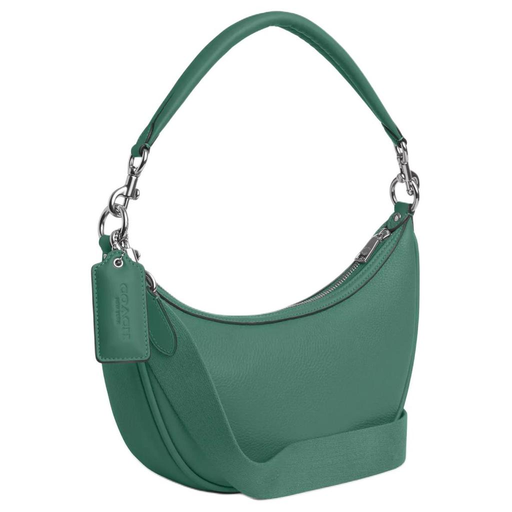 Coach Aria 26 Zipper Closure Exquisite Pebble Leather And Smooth Leather Handheld Crossbody Shoulder Bag Medium Women Handbags CR282-SVAEE