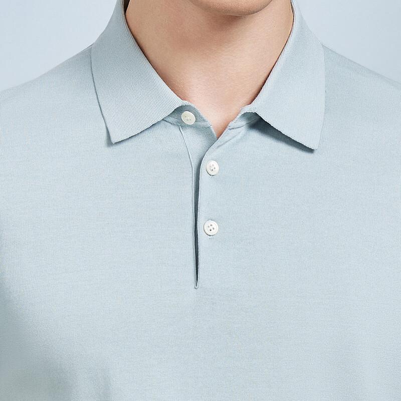 Men's Silk Blend Casual Polo Shirt
