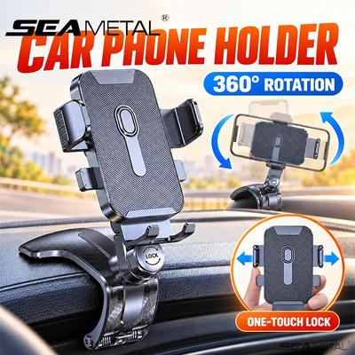 SEAMETAL Supporto per Telefono da Auto Pannello Strumenti Controllo Centrale Universale Navigazione Fissato Staffa di Supporto Anti-Scuotimento