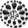 50pcs Hand-Sewn Water Drop Rhinestones: Colored Crystal Glass for DIY Wedding Dress and Clothing Accessories