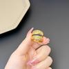 Adjustable Open Couple Rings Gold Carved Dragon Phoenix Pattern Fashion Jewelry for Wedding Gift