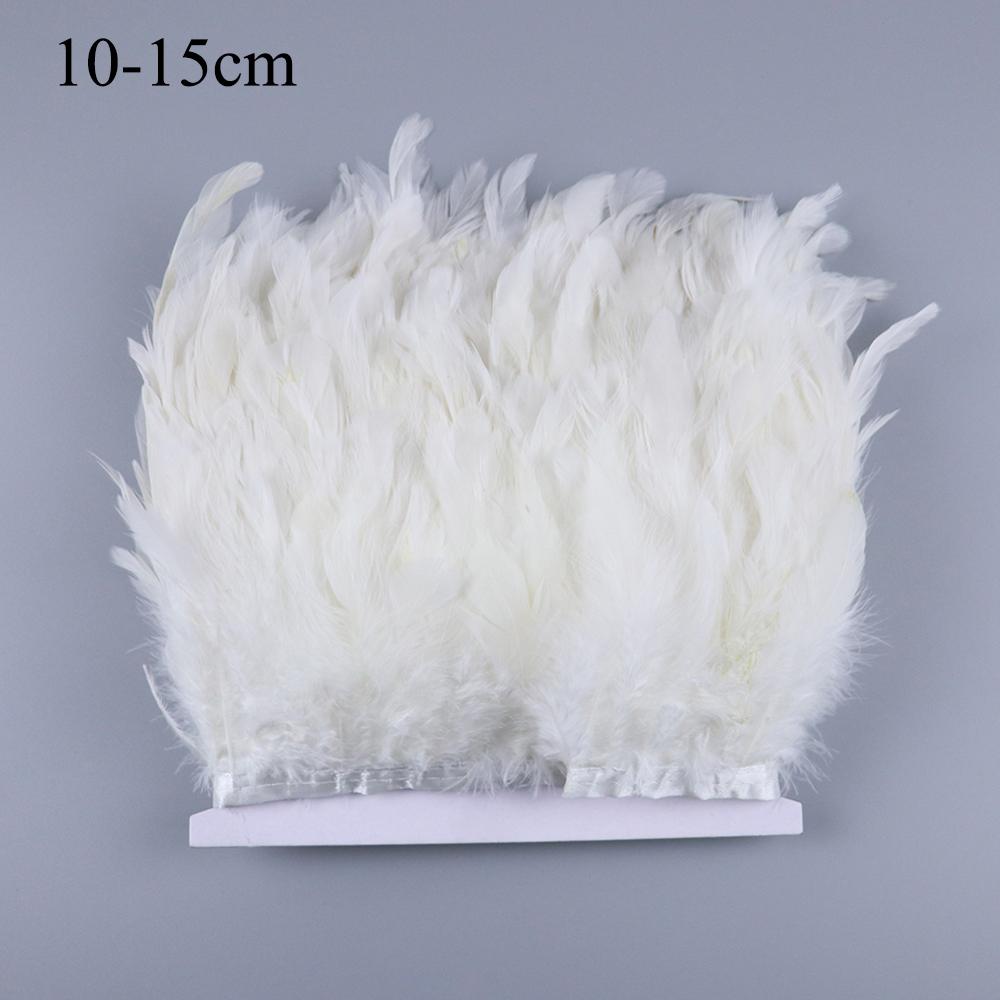 Feather1 Meter Natural Feather Trim Fringe Multi-color White Black Red Ostrich Turkey Feathers for Wedding Dress Decoration DIY Crafts