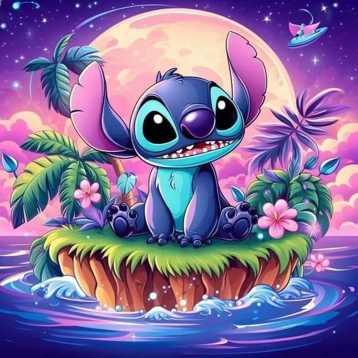 Cute Lilo&Stitch and Angel Disney Cartoon 5d Full Diamond Painting Fantasy Sweet Drean Stitch Anime Mosaic Cross Stitch Decor