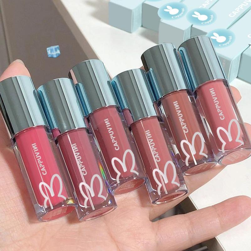 NEW Water Glazed Mirror Lip Gloss Makeup Crystal Jelly Moisturizing Lip Glaze Long Lasting Grape Color Liquid Lipstick Cosmetics