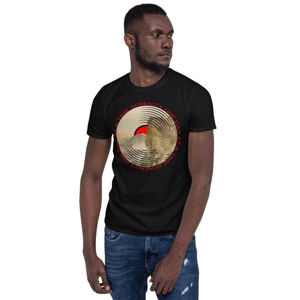 Sobriety Serenity One Day At A Time AA Sober TShirt River Unisex T-Shirt XXL