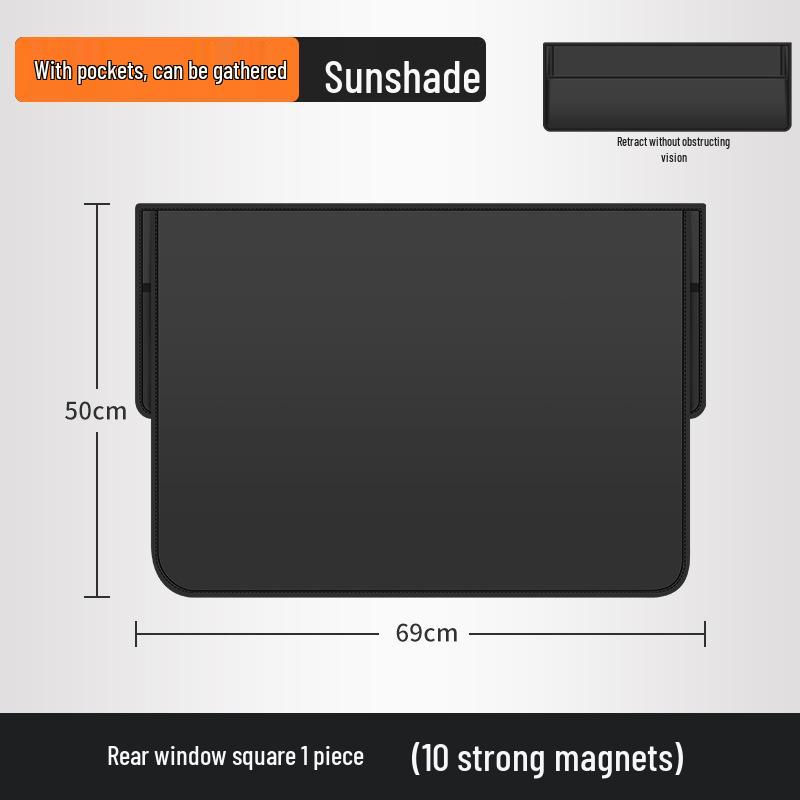 Magnetic Car Side Window Sunshade Privacy Curtains for Heat Insulation and Baby Protection