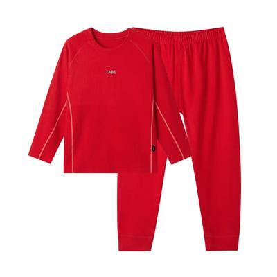 Little Pig Tony Plus-Size Boys' Red New Year Thermal Underwear Set