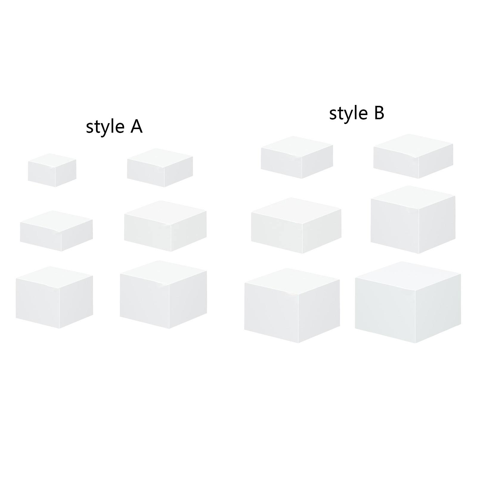 Acrylic Style Buffet Riser Hollow Display Stand Cube Tiered Table Riser for Party Dessert Show Style A
