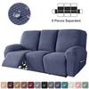 1 /3 Seater Water Repellent Polar Fleece Recliner Sofa Cover Elastic Relax Armchair Cover Stretch Lazy Boy Reclining Chair Cover