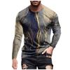 Men's T Shirt Graphic Abstract Neck Clothing Apparel Outdoor Long Sleeve Print Fashion Designer Vintage