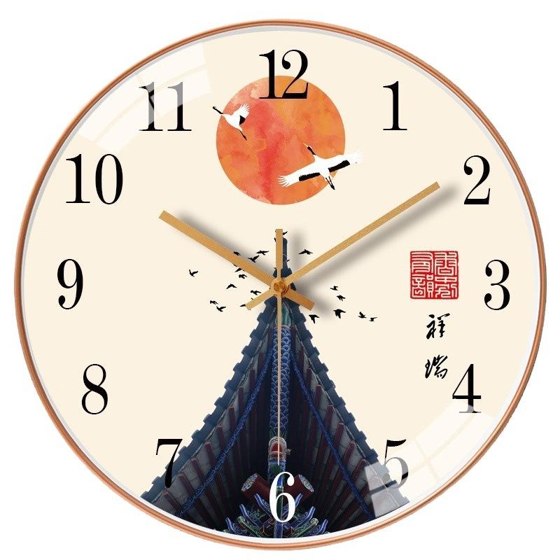 16-inch 40cm Living Room Wall Clock Light Luxury Bedroom Home Clock Wall Decoration Clock Quartz Clock Hanging Table