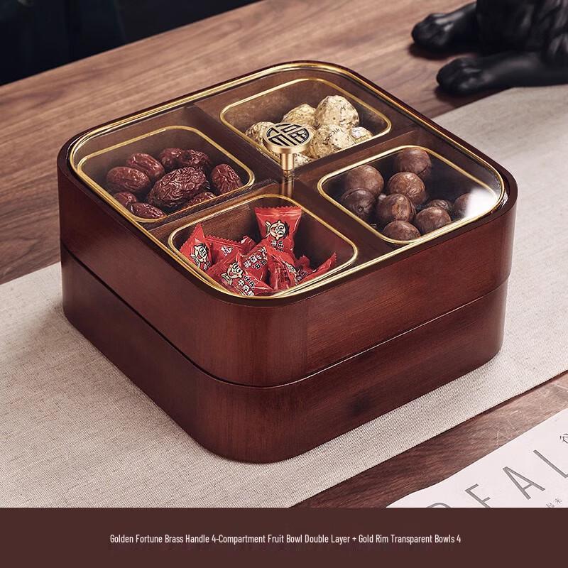 Naijiang Solid Wood Snack and Fruit Tray