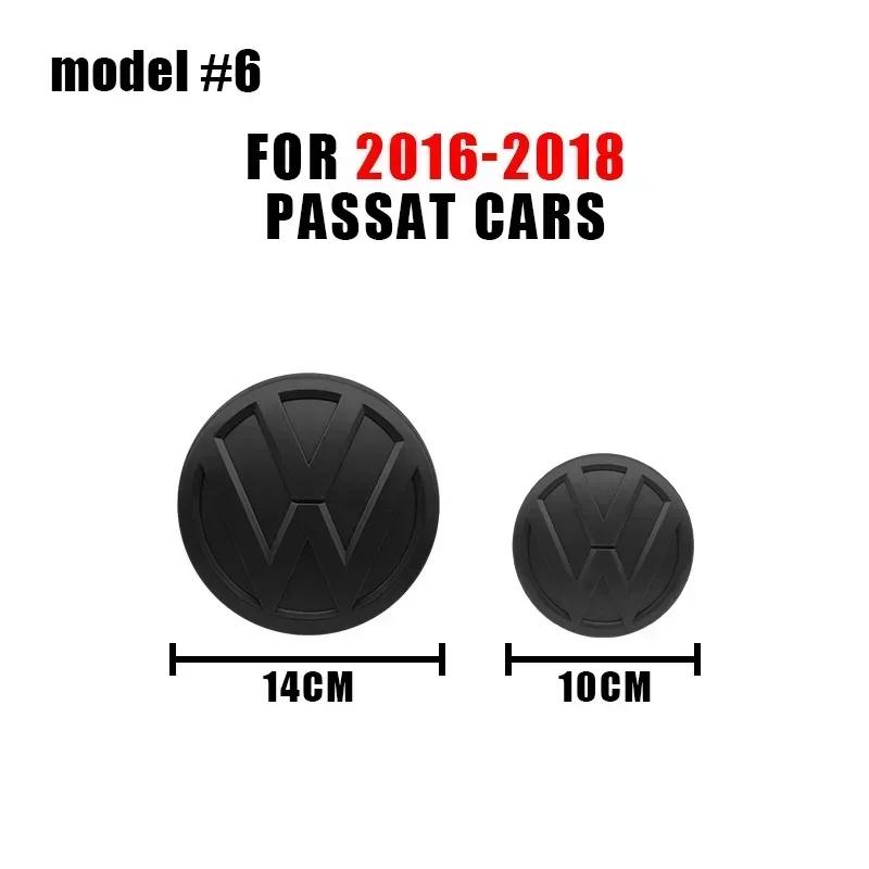 ZCKOT1 VW Logo Car Badge Hood Front Fence Rear Trunk Emblem Sticker For Volkswagen PASSAT B6 B7 2011-2015 Passat B8 2016-2018 Accessory