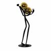 Abstract Human Figure Sculpture Reflective Display Piece Minimalist for Entryway
