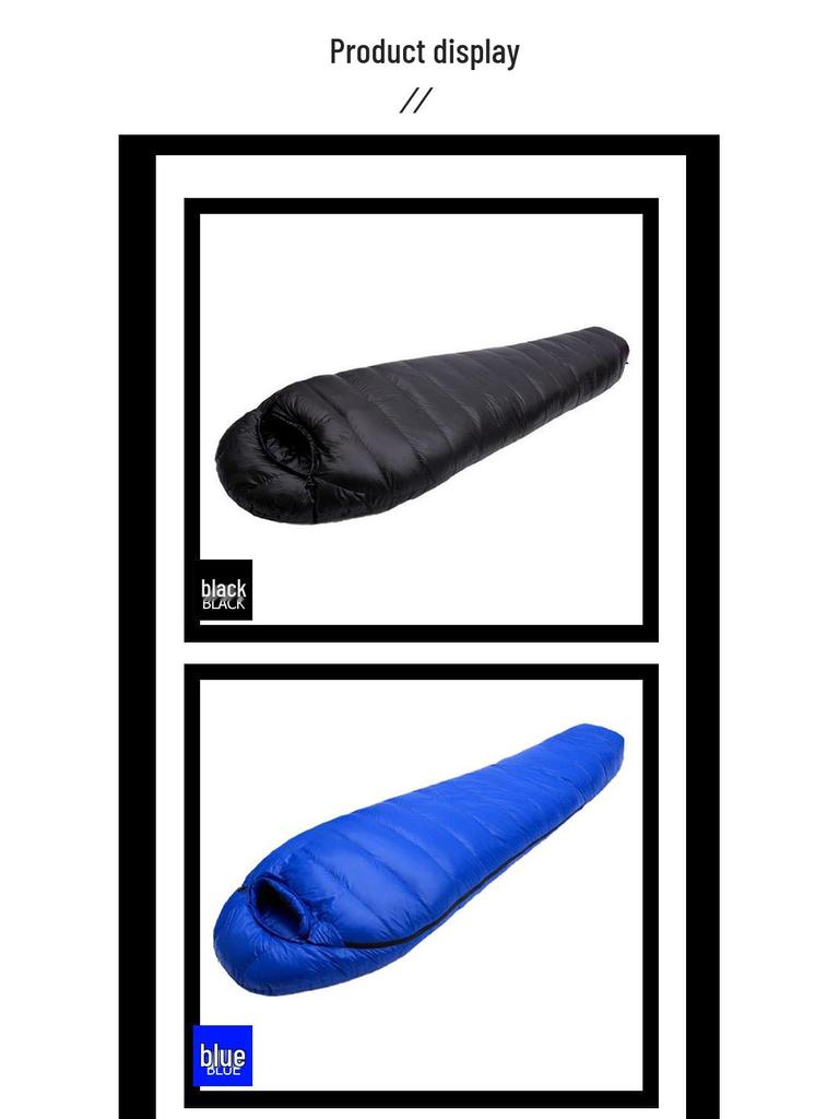 Aanpasbare Mummy Dons Slaapzak voor Kamperen bij Koud Weer