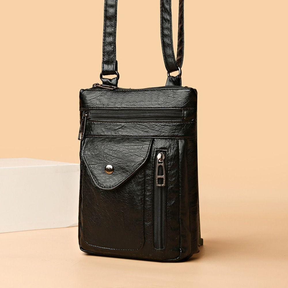 

Charming Phone Chest Bag Universal Messenger Bag Vintage Phone Crossbody Bag Sports коричневий