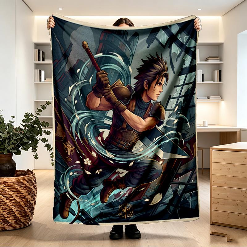 Final Fantasy Print Blanket - Soft & Comfortable, for Bedroom, Travel, Sofa, Home Decoration - Birthday Christmas Gift for Friend