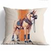 Exquisite Horse-Printed Cushion Covers for Home Decor Polyester pillowcase, sofa decorative cushion cov Headboard Pillow