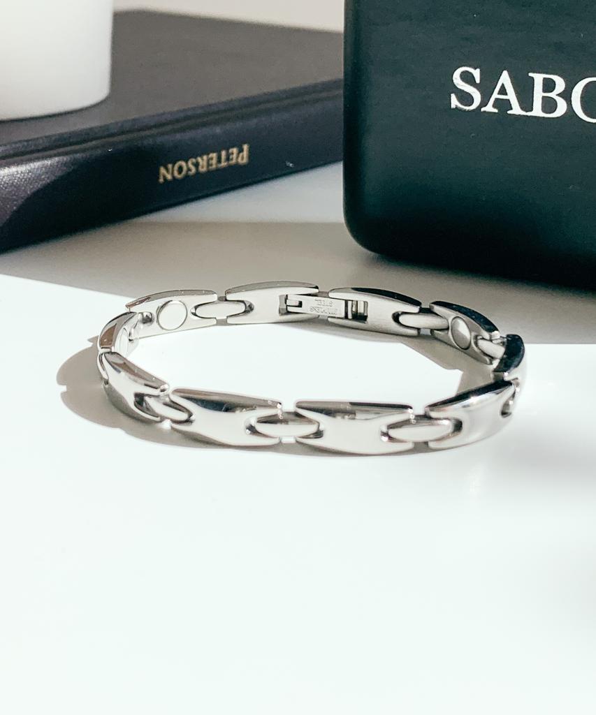 Sabona London 302 Lady Executive Silver Sports Magnetic Bracelet