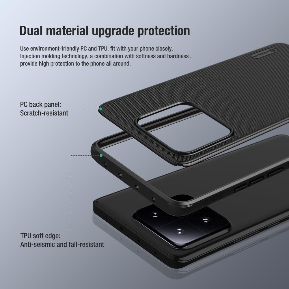 Nillkin Für Xiaomi 14 Pro / 13 5G Hülle Super Frosted Shield Ultra-Dünn Hart-PC Matt Hülle Schutz Rückseite für Xiaomi 13 5G