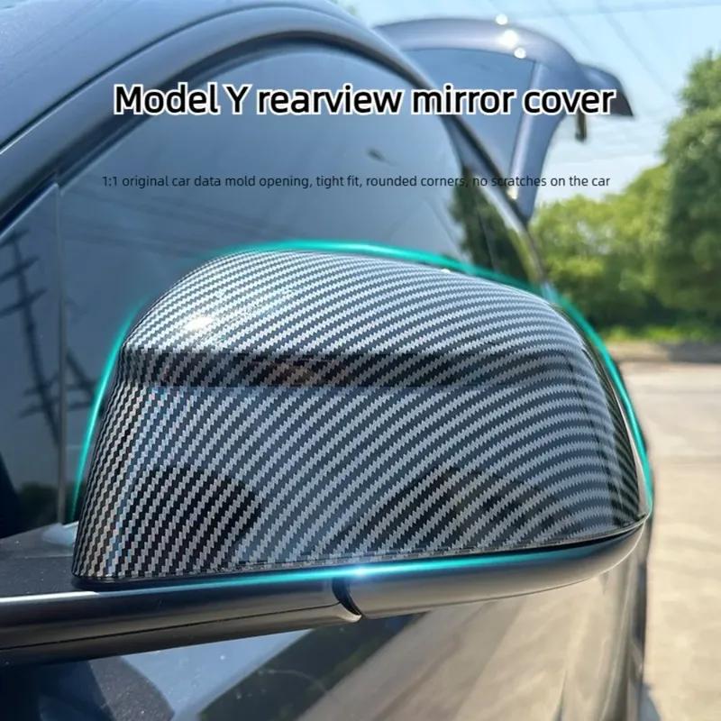For Tesla Model Y Juniper 2025 Model YL Sides Rear View Mirror Protective Cover ABS Mirror Decorative Car Accessories