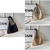Large Capacity Urban Chic Canvas Tote Bag For Spring/summer 2024 Commuting Korean Style Black