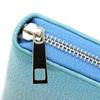 [Revetta] Stingray Leather Long Wallet, Round Zipper, 9 Colors Available, Stingray, Galuchat, Sky Blue, Light Blue, Genuine Leather, Large Capacity [1
