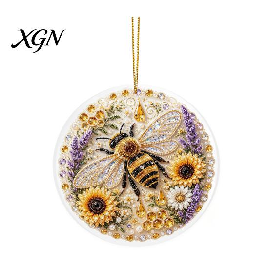 Acrylic Hanging Ornament Bird Decor, 2D Animal Shaped for Home, Transparent Wall Art Bedroom Office, Romantic Couple Gift Series