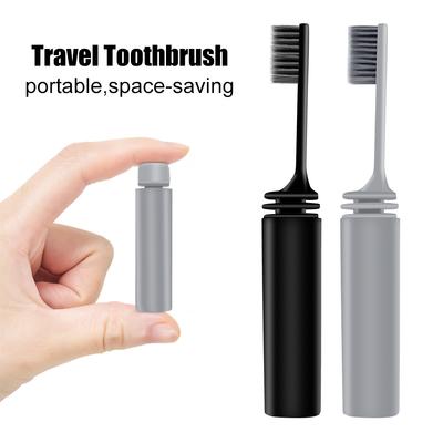 Reisezahnbürste Outdoor Camping Tragbar Faltbar Kleine Zahnbürste Reisezahnbürsten für Erwachsene Zahnbürsten