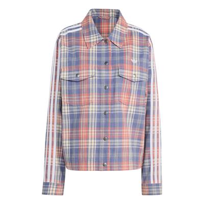 Originais FW25 Xadrez Solto Listrado Casaco Esportivo Casual Jaqueta Feminina KC6277