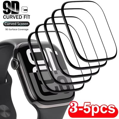 1-5PCS Screen Protector For Apple Watch 9 8 7 6 SE 38mm 40mm 42mm 44mm 41mm 45mm Not Tempered Glass Film iWatch Ultra 1 2 3 49mm