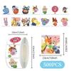 500 Stück/Rolle Zootopia 2 Aufkleber zum Selbstgestalten, PVC-Laptop-Aufkleber, Dekoration, Belohnung, Geschenk, Spielzeug